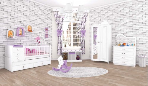 27123 Helen Bebek Odası Takımı 27123 Helen Bebek Odası Takımı