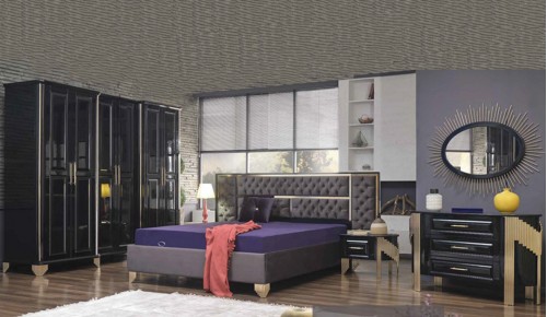 Bambu Yatak Odası Takımı - Siyah Bambu Yatak Odası Takımı - Siyah