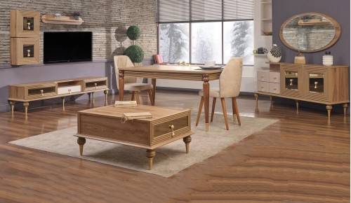 Gold Yemek Odası Takımı Gold Yemek Odası Takımı